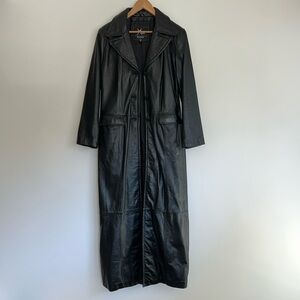 Vintage 1980s long leather Wilson Leather Coat